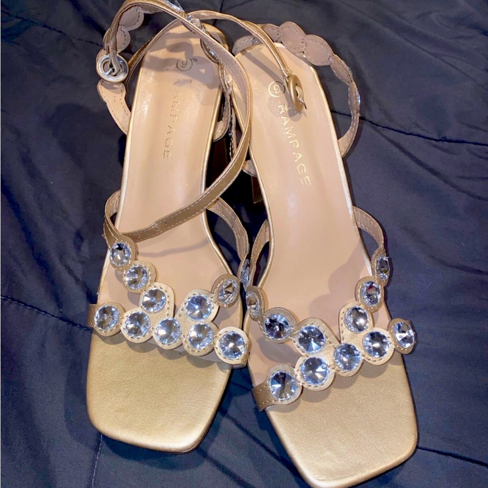 Gold heels size 9